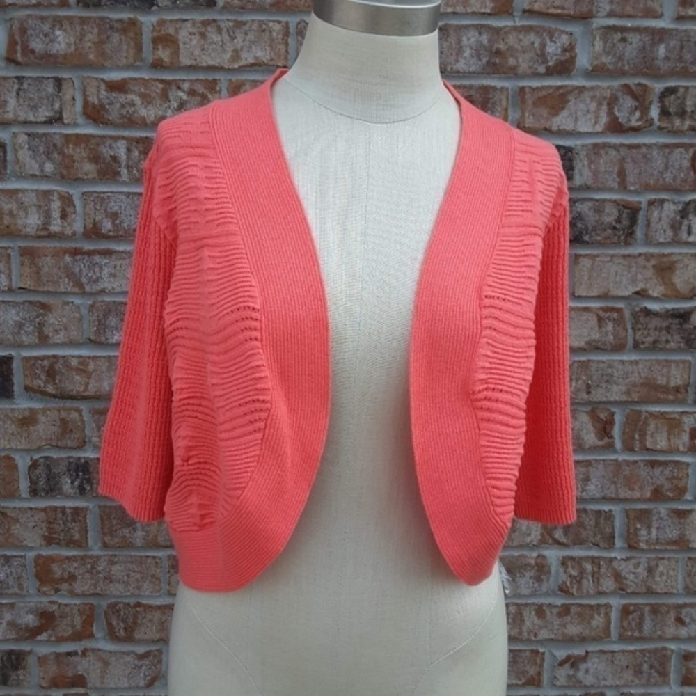 NWT Calvin Klein Porcelain Rose Cardigan M